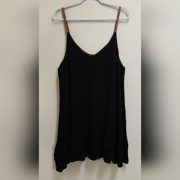 TOTO Summer Vneck Sleeveless Casual Sling Loose Black Dress Women's Size XXL - Picture 4 of 5